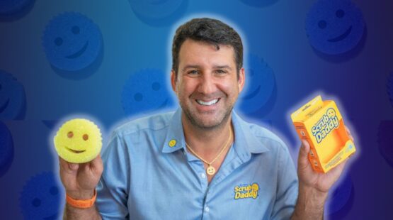 self-made millionaire aaron krause owes his success to his brainchild the scrub daddy, the cleaning sponge that has become a household brand in the USA